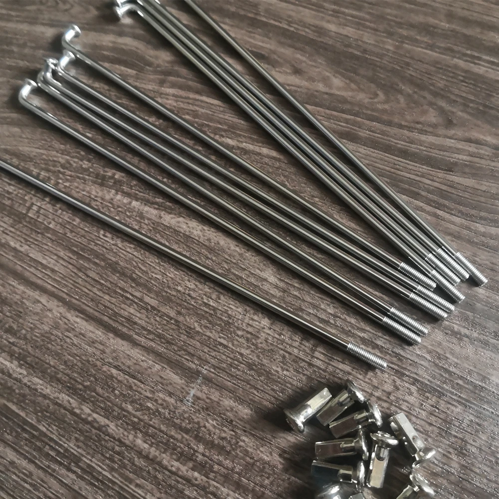 10pcs/lot 10g  E-bike spoke  motorcycle stainless steel spoke steel line diameter 3.18mm/ length 65-175mm