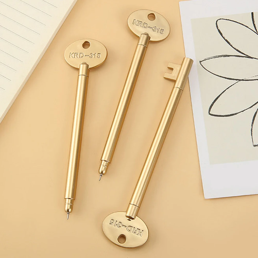 

12Pcs Compact Key Shaped Gel Pens Practical Design for Crafting Diaries Note Taking Students Gel Pen Cute Pen Pens