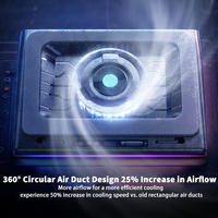 Laptop pressurized air cooler 15.6 inch gaming base computer desk stand V16 type AI smart model hardware monitoring