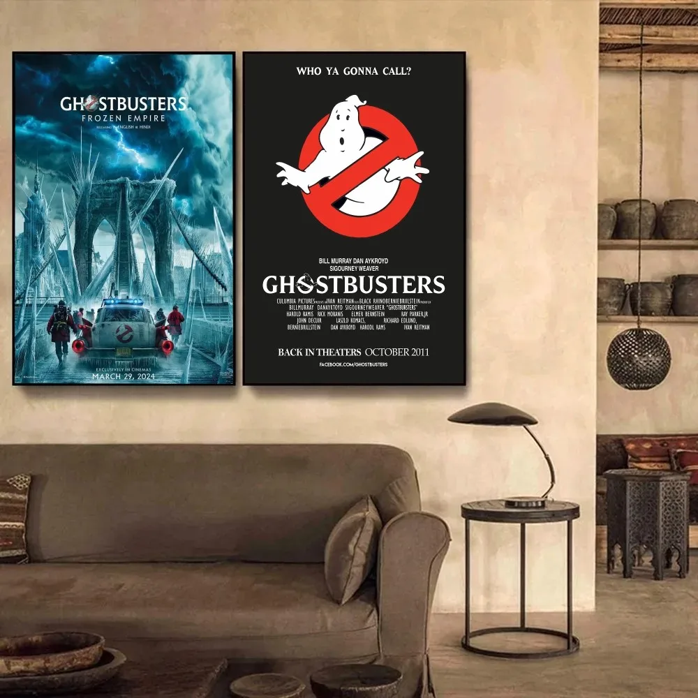 

American Movie Ghostbusters Poster DIY Poster Kraft Paper Vintage Poster Wall Art Painting Study Stickers Big Szie Wall Painting