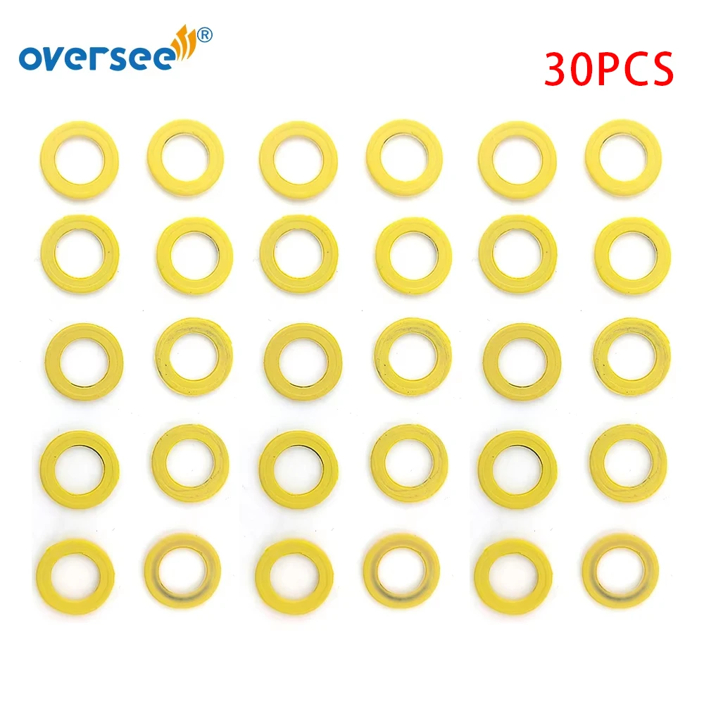 

30шт 26- 830749 Комплект прокладок из нержавеющей стали для подвесного мотора Mercury 40-90HP 115/135/175HP 2.5L 3.0L послепродажного обслуживания