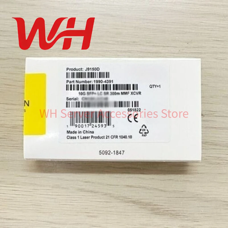 J9150D 1990-4391 para HPE Aruba 10G SFP+ LC SR 300m OM3 MMF Módulo Transceptor de Fibra Óptica