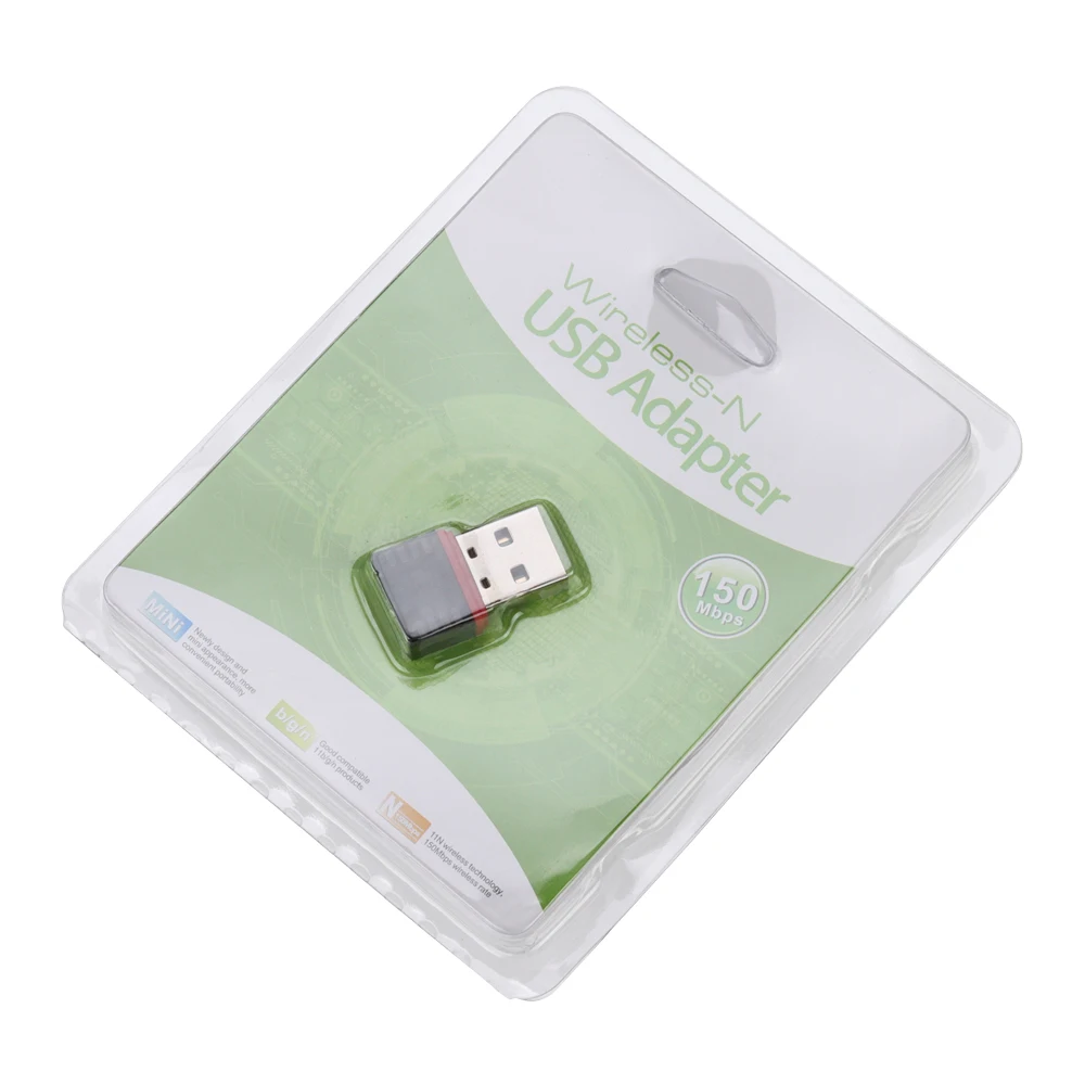 Mini tarjeta de red USB de 150Mbps, adaptador Wifi inalámbrico de 2,4G, WLAN, IEEE802.11n, USB 2,0, para tableta, PC, TV Box