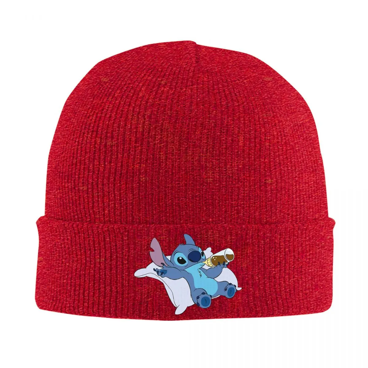 Disney Lilo & Stitch Film Skullies Beanies Caps Coffee Thin Hat Autumn Spring Bonnet Hats Men Women's Unisex Ski Cap