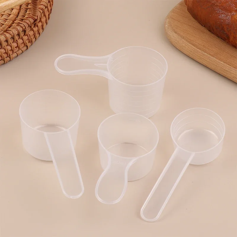 

10Pcs Transparent Plastic Measuring Spoons Set Milk Powder Spoon with Ml Graduated Kitchen Baking Measuring Tools 15g25g30g35g