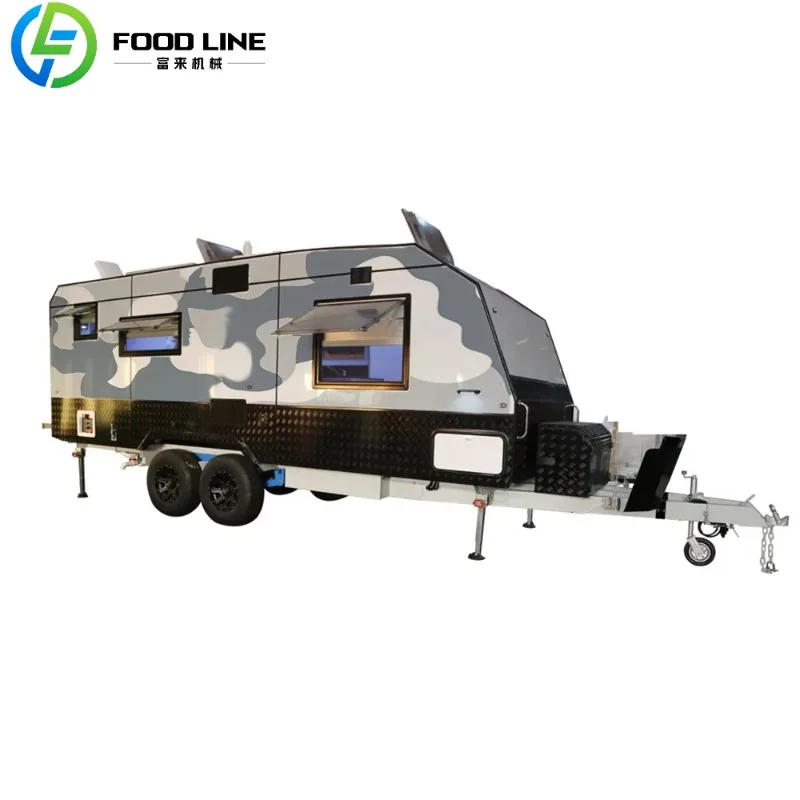 Custom All Season Camping Trailer Outdoor Travel Caravan With Reinforced Structure And Durable Finish For Various Environments