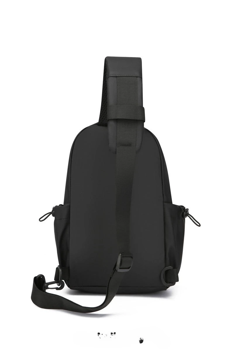 Sports crossbody bag, men's chest bag, fashionable and trendy single-shoulder hanging bag, versatile casual crossbody bag