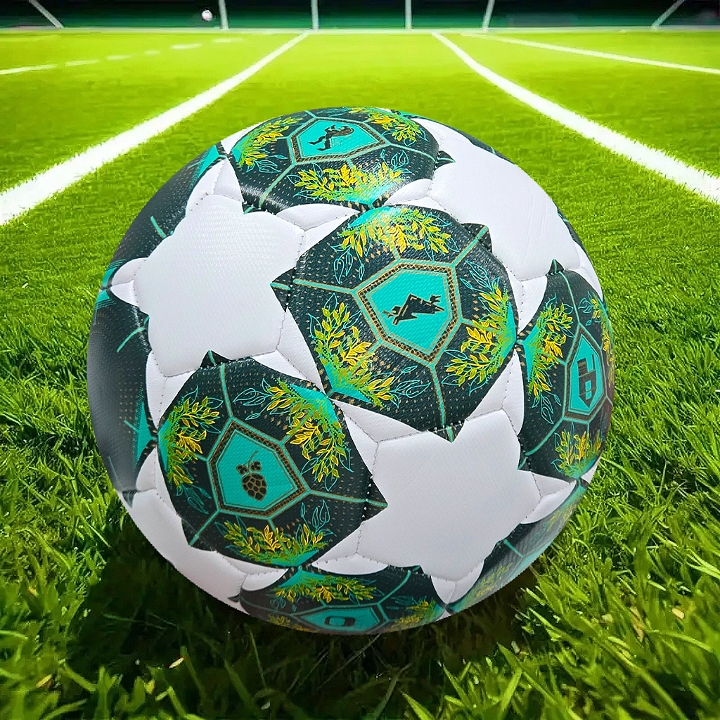 1PC ลูกฟุตบอลขนาดมาตรฐาน 5 เย็บเครื่อง Ball PU วัสดุกีฬา League Match ฟุตบอลการฝึกอบรมลูก Futbol Voetbal