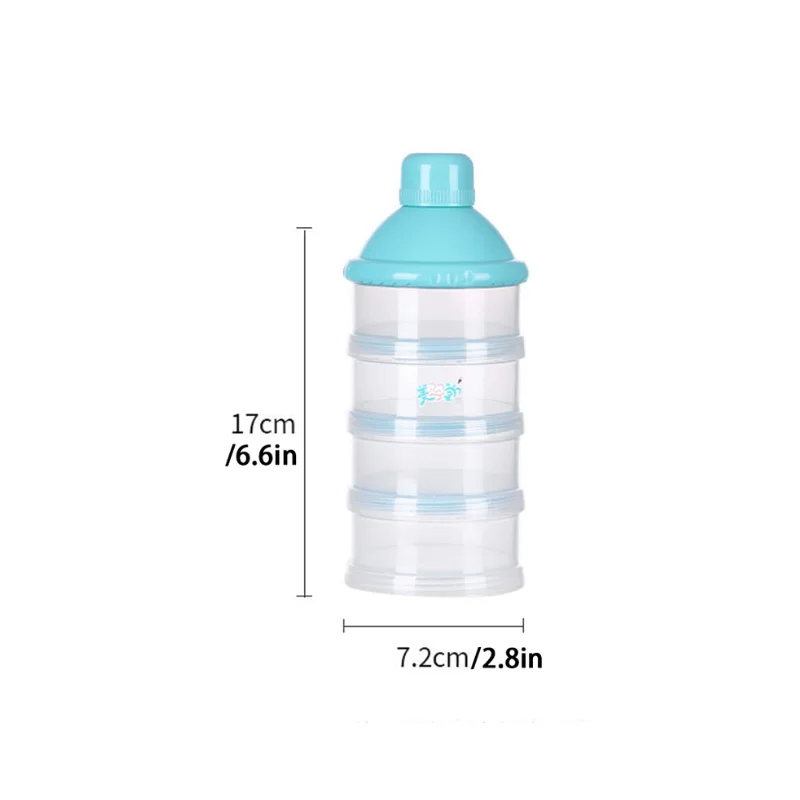 Multi-Layer Formula Dispenser, Detachable Portable, Large Capacity Portioning Box, Baby Milk Powder Sealed Jar