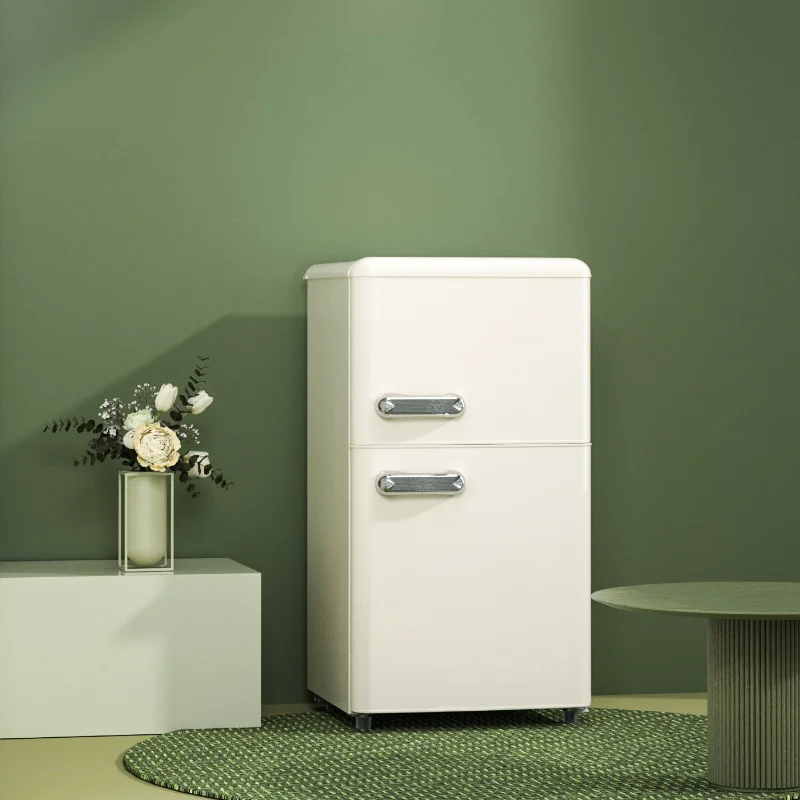 Refrigerator Mini Small Household Rental Room Dormitory Double Door Energy Saving and Power Saving Freeze Storage