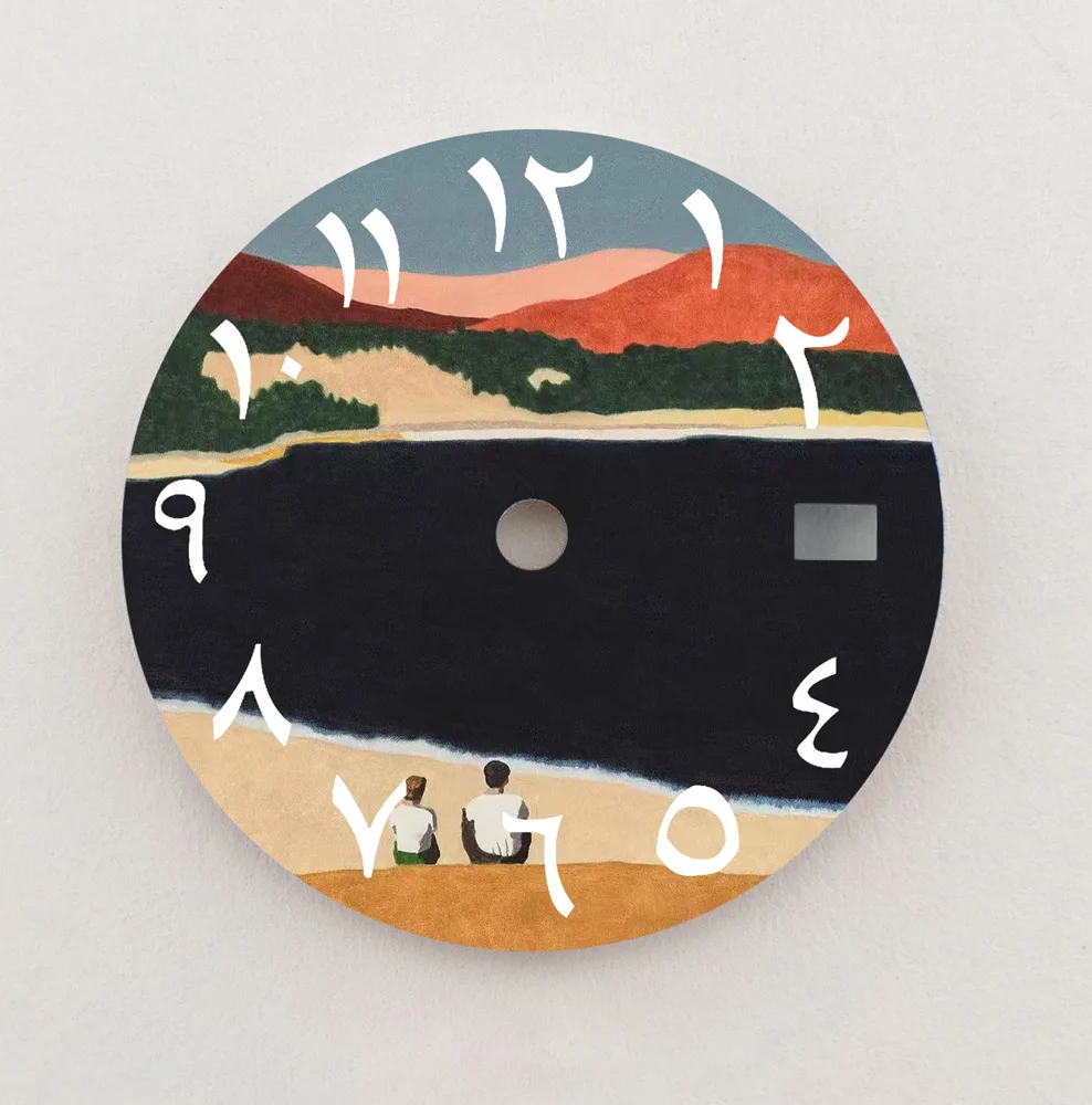 NH35 Dial Artistic Originality Dial 28.5 มม.ตัวเลขอาหรับDial Fit NH35/NH36 นาฬิกาอะไหล่เปลี่ยนที่กําหนดเองDial