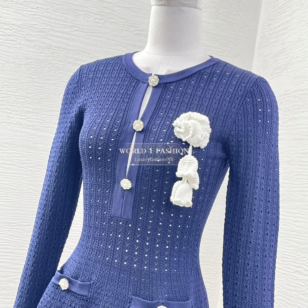 

Black Long Sleeve Knit Mini Dress 2025