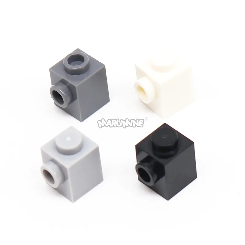 Marumine 80PCS MOC Modified 1x1 with Stud on Side DIY Basics Enlighten Creative Building Blocks 26604 3005 87087 47905 4733 4070