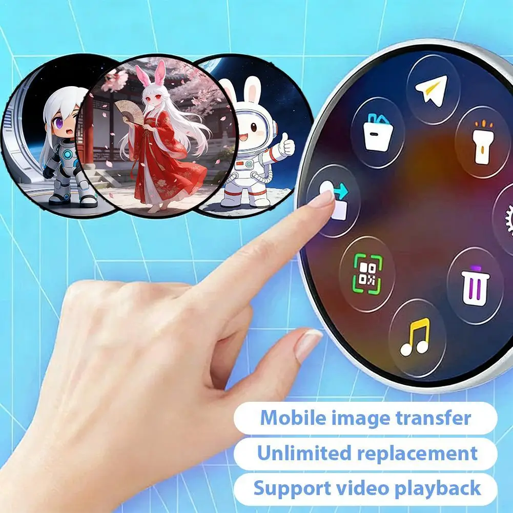 

Динамический цифровой значок-дисплей для электронных бейджей, аниме-товары, модный нагрудный значок, маленький декоративный кулон, идеальный подарок на день рождения