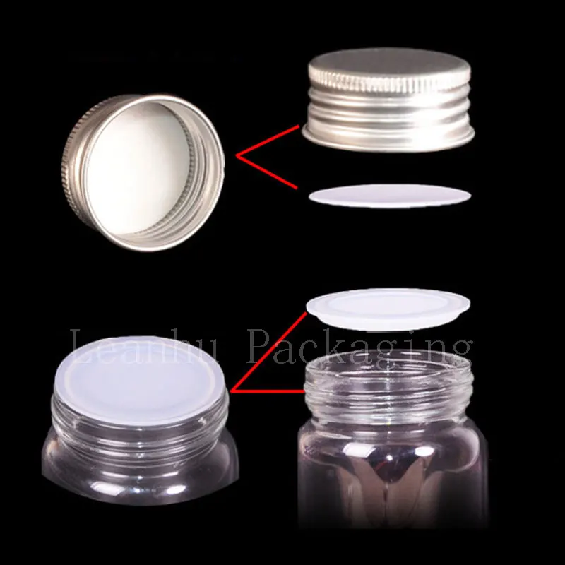 15ml 25ml 40ml 50ml 60ml Screw Neck Glass Bottle With Aluminum Cap Glass Tube Container With Lid Glass Vial Cut Tobacco Box