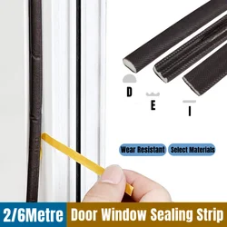 6M Self Adhesive Door Window Sealing Strip Insulation Anti-Collision Doors Gap Filler PU Foam Weather Stripping Home Accessories