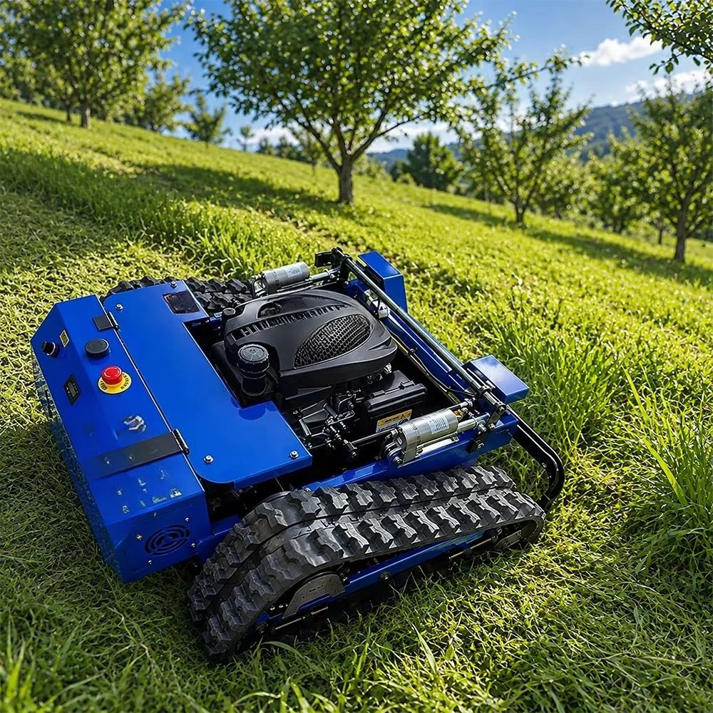 Factory Wholesale CE EPA Approved Rc Lawn Mower Powerful  Engine Crawler Lawn Mower for Grass Cutting
