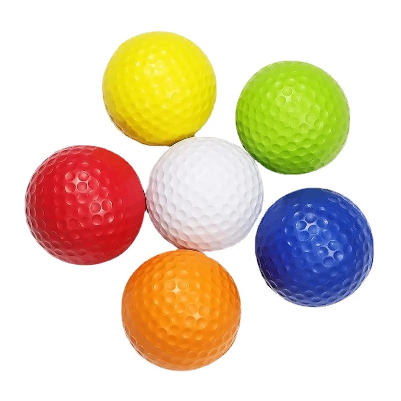 Pelotas de Golf de espuma PU para niños, 10 piezas, elásticas, para interior y exterior, campo de práctica de conducción