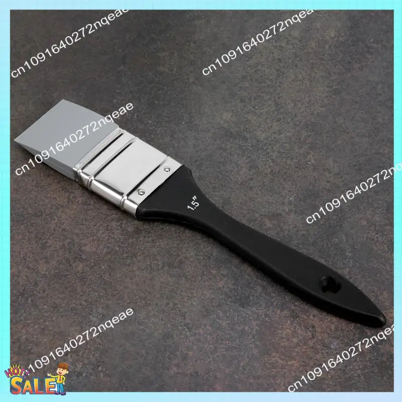 N08R فرشاة تشكيل الألوان من السيليكون، فرشاة طلاء سيليكون مسطحة ثابتة، أداة رسم مرنة من الأكريليك والماء