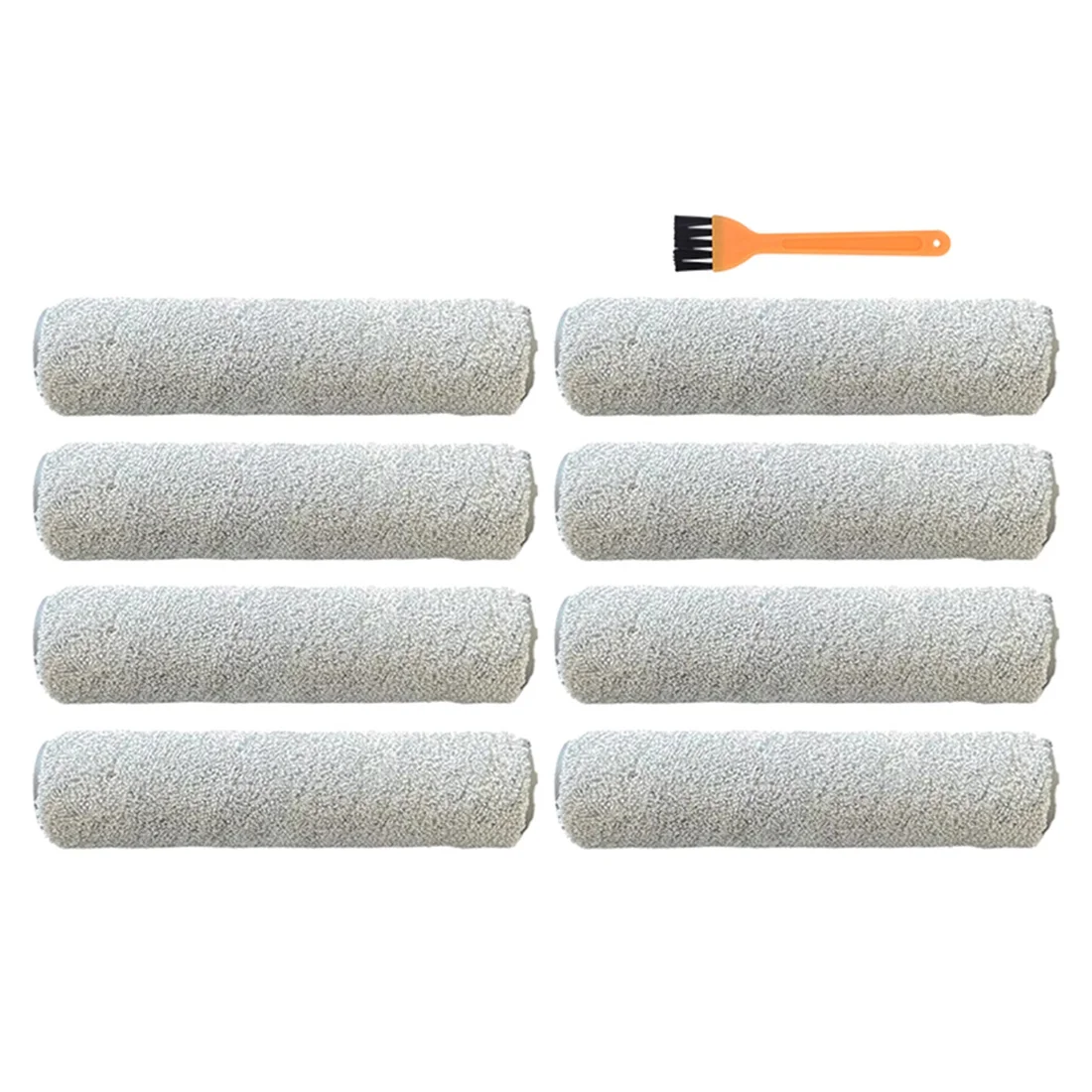 9Pcs Replacement Roller Brush Kit Parts for UWANT X100 Household Wet Dry Sweeper Cleaning Tool Mian Brush Home