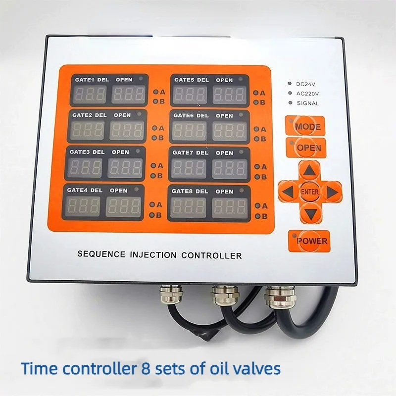 Hot Runner Timing Controller, Injection Molding Machine Electronic Delayer, Integrated 8-group Air/oil Valve Time Controller