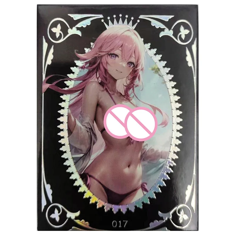 Anime Goddess Story Rare Refractive Flash Cards Cheshire Ganyu Hu Tao Nakano Nino Toys for boys Collectible Cards Birthday Gifts