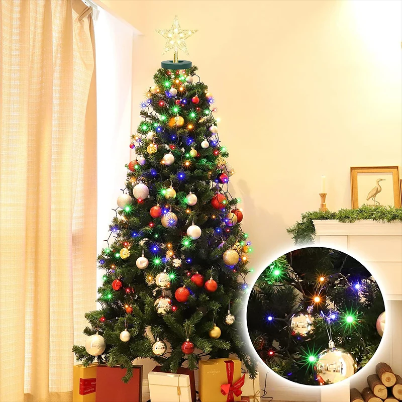 LED Fairy String Light Outdoor Waterfall Lamp USB Rechargeable for Wedding Holiday Garden Decoration Christmas Tree String Light