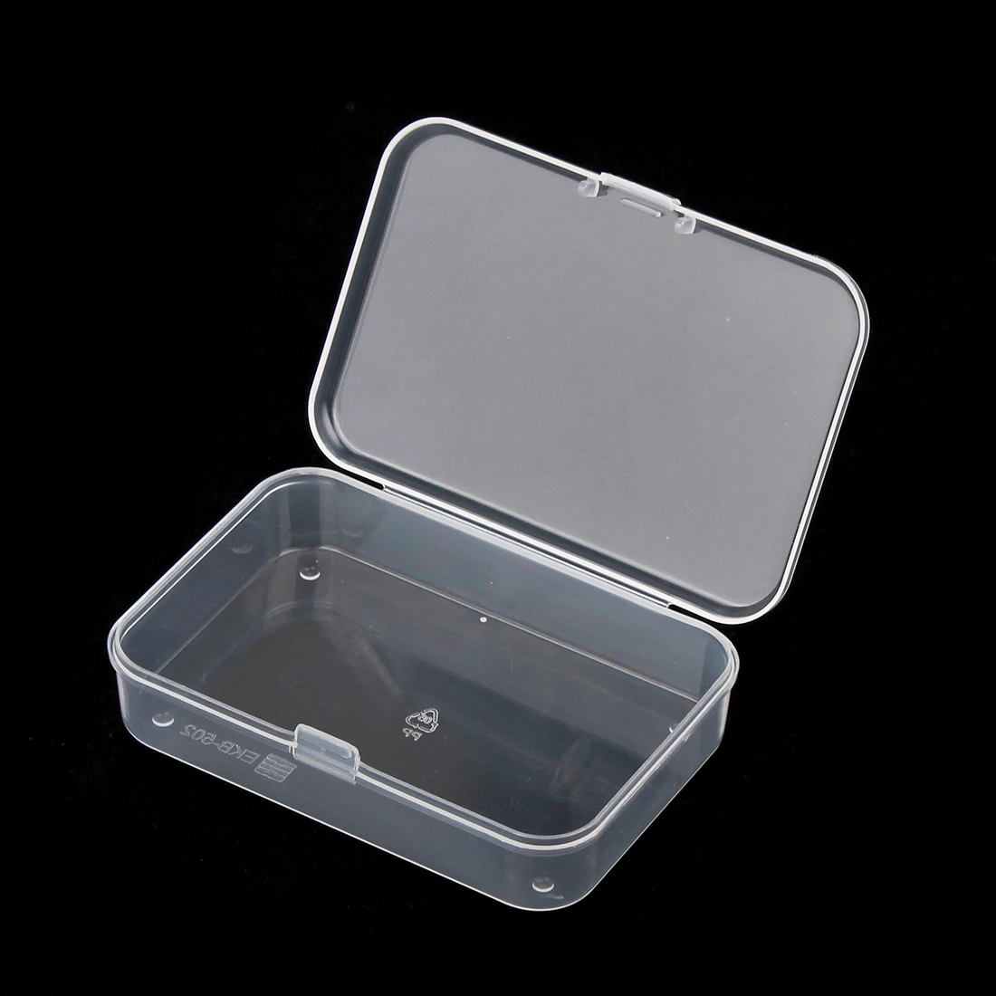 5PCS Transparent Plastic Storage Jewelry Box Container For Beads Earring Box For Jewelry Rectangle Case 8.3X5.5X1.8cm