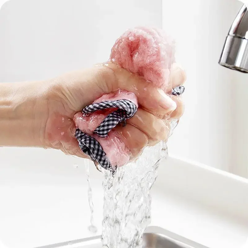 Kitchen dishcloth non-oil dishwashing cloth can be hung cleaning cloth cleaning cloth absorbent does not drop hair