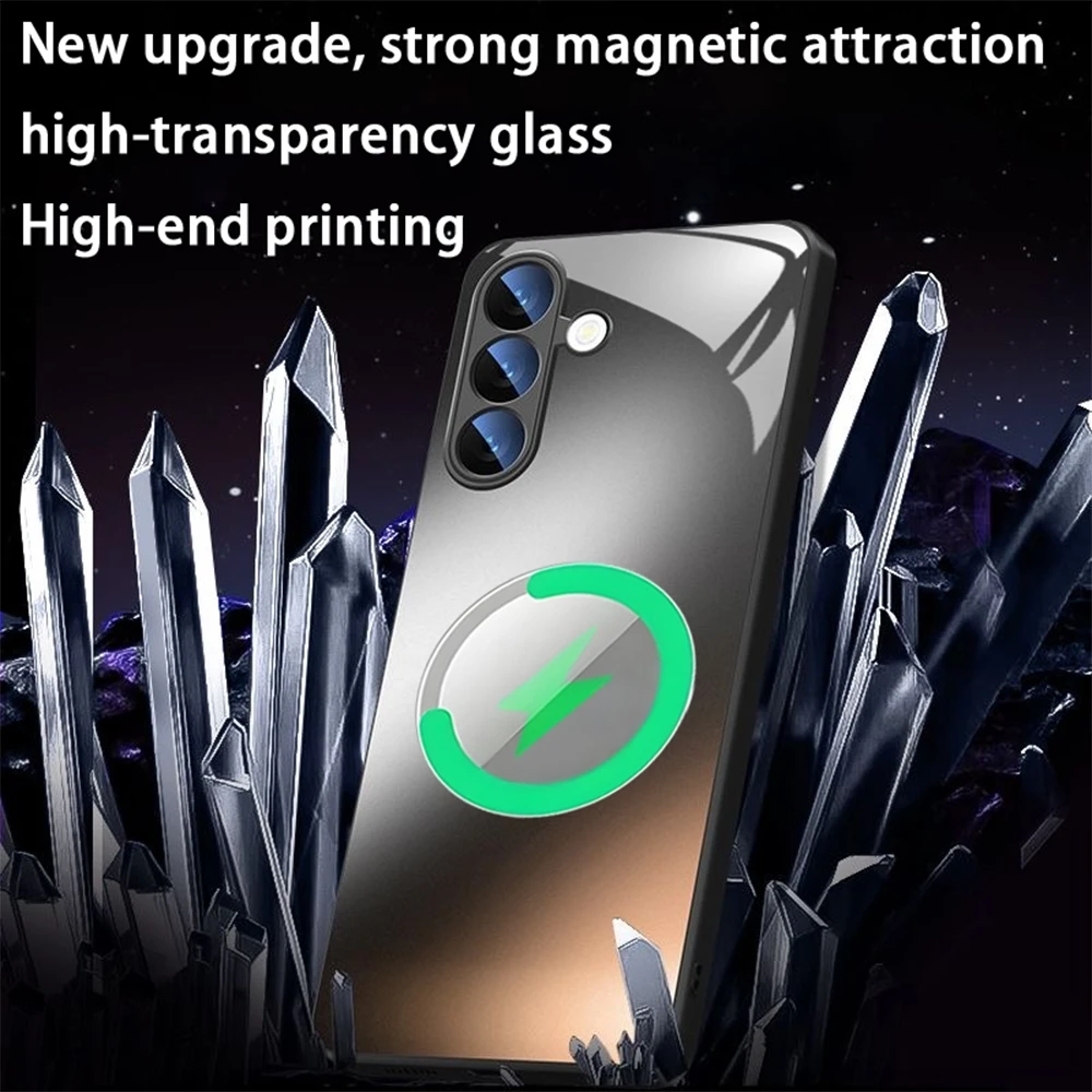 Dr.stone Phone Case For Samsung S24 S23 S22 S21 S20 Plus Ultra Note20 Glass Magnetic Phone Case