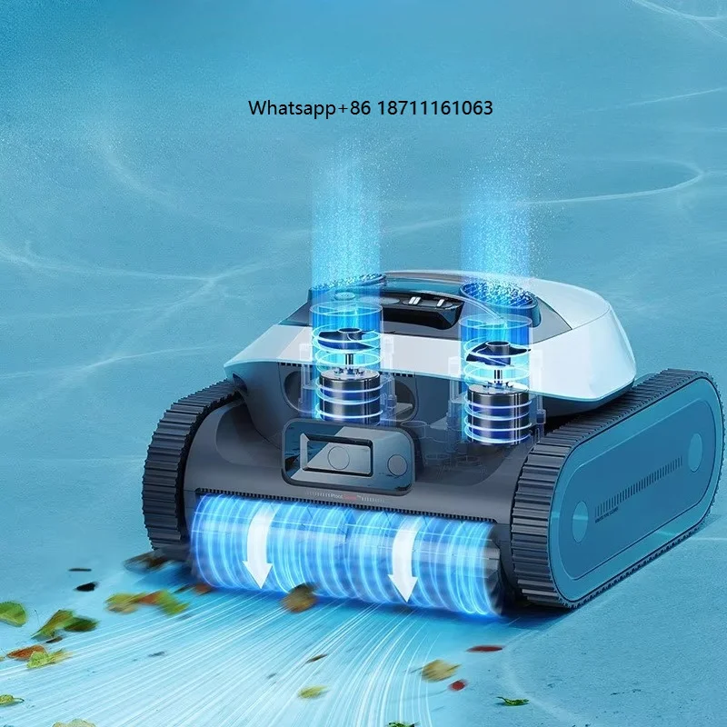 Z1Pro Automatic Cordless Robotic Pool Cleaner Triple Drive Brushless Motors Wall Climbing Smart Mapping for Inground Pools 4