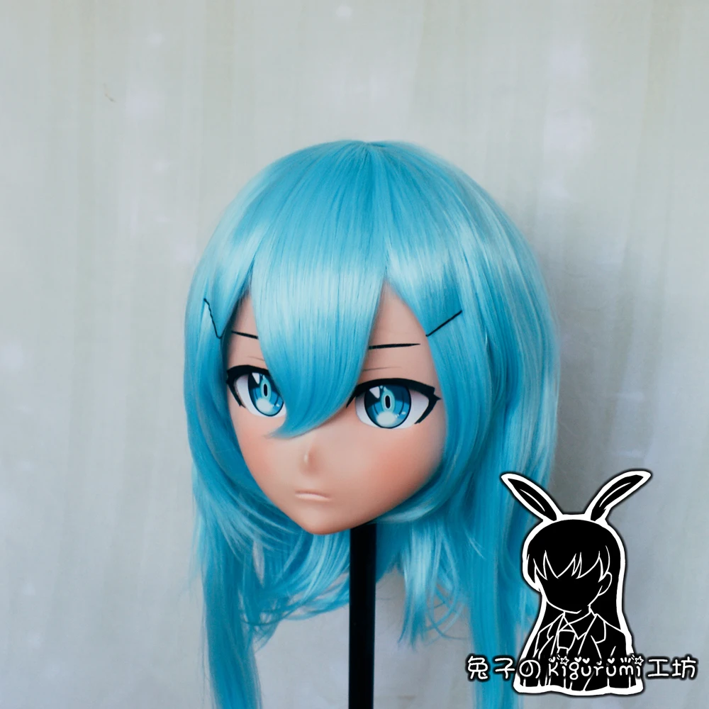 (RB6532) Kwaliteit Handgemaakte Vrouwelijke Hars Cosplay Japanse Rol Anime Asada Shino Kigurumi Crossdress Pop Transgender Masker