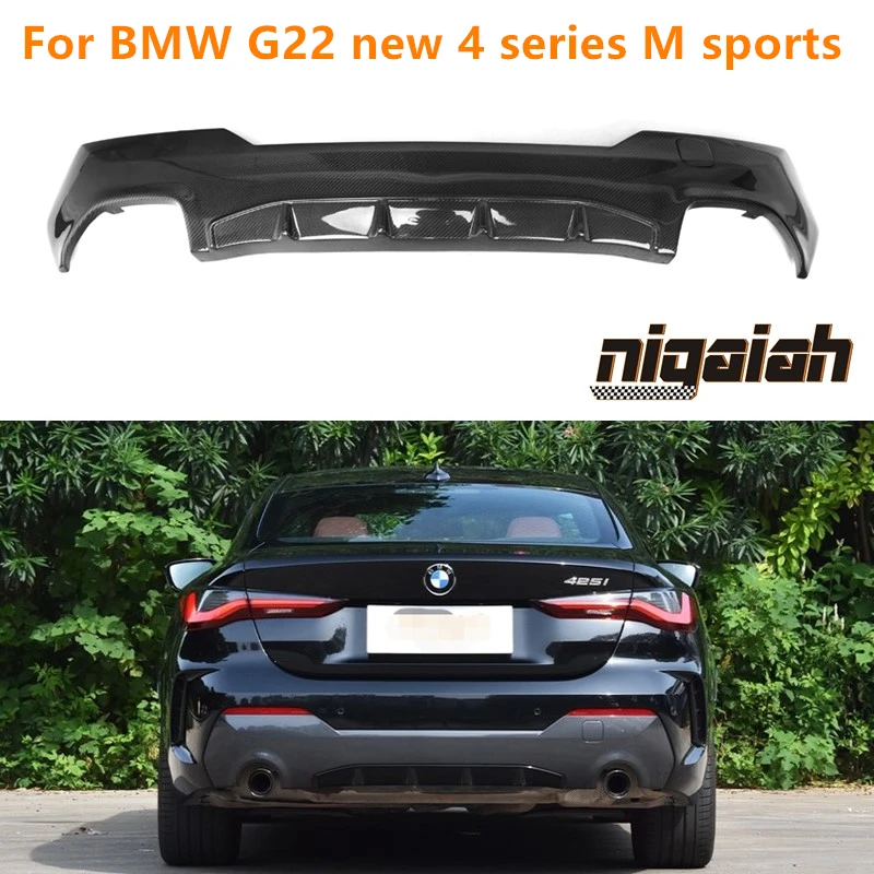 G22 Carbon Fiber Rear Diffuser Spoiler lip For BMW 4 Series G22 425i 430i MT M sports Car Tuning 2020 2021 2022