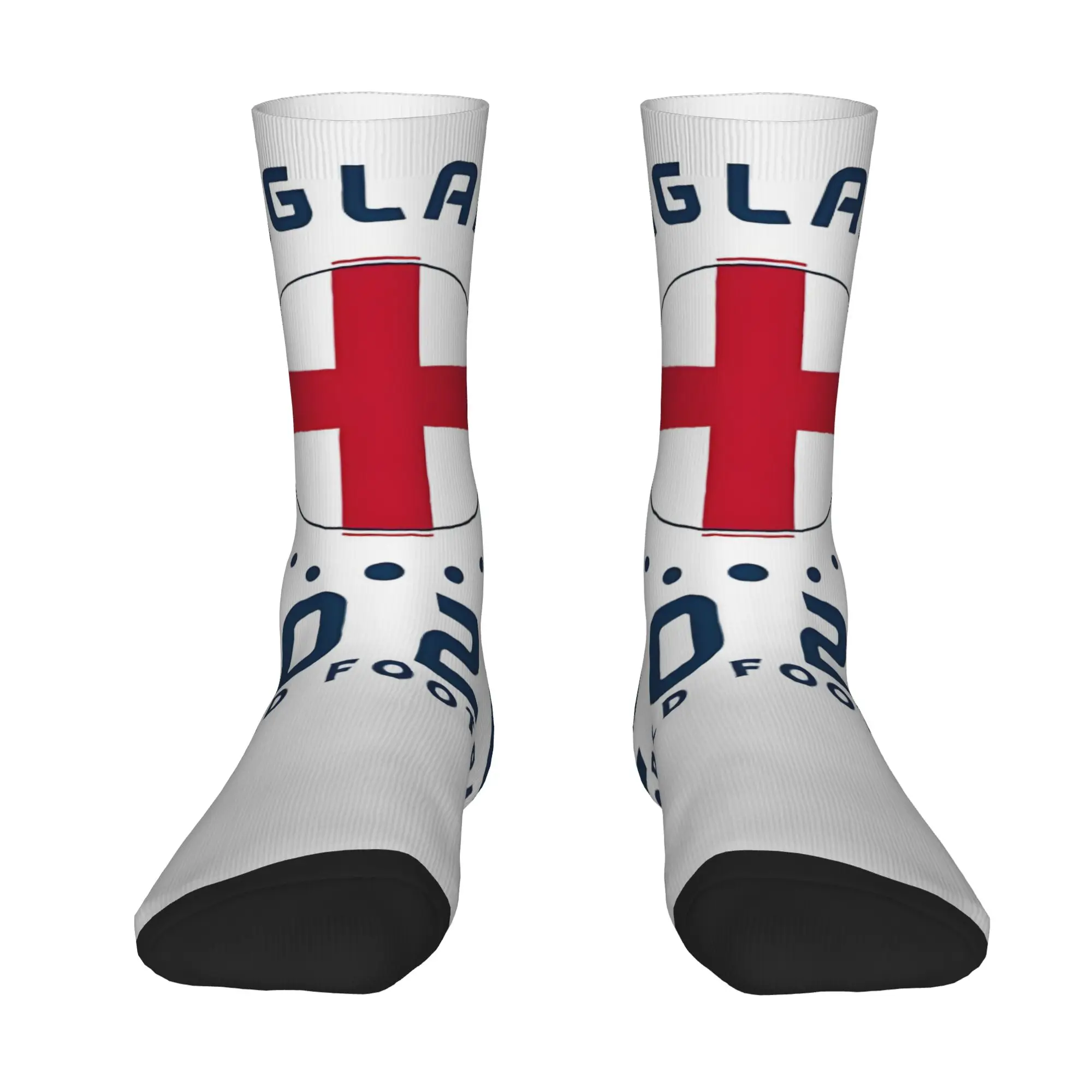 

Funny Happy World Soccer 2026 England Football Fan Retro Harajuku Hip Hop Novelty Seamless Crew Crazy Sock