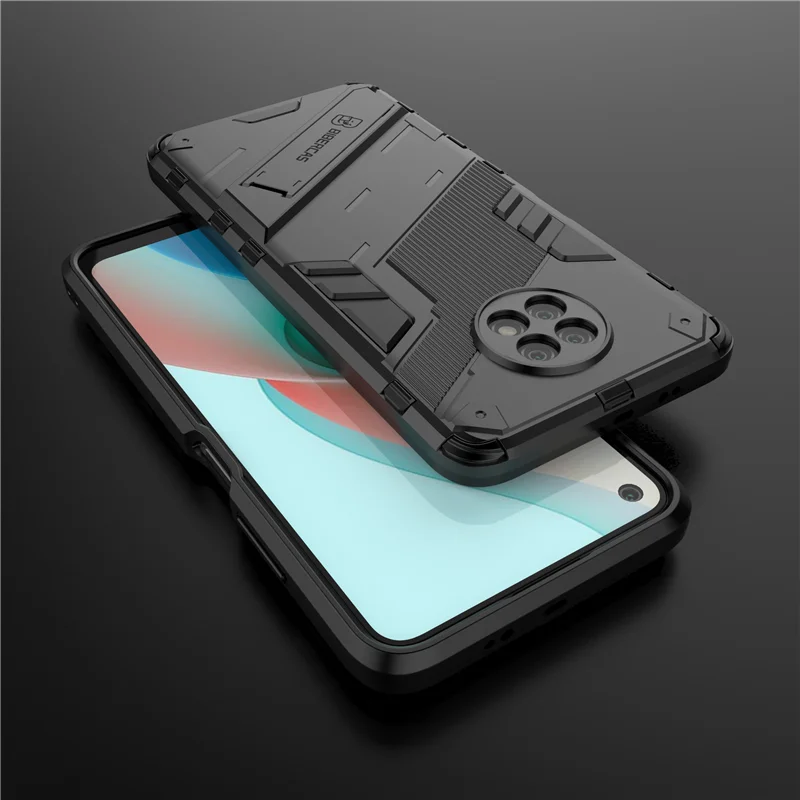 

For Xiaomi Redmi Note 9T 5G Case Cover Shockproof Silicone Bumper Holder Stand Armor Hard PC Phone Case Redmi Note 9 T Pro 9S