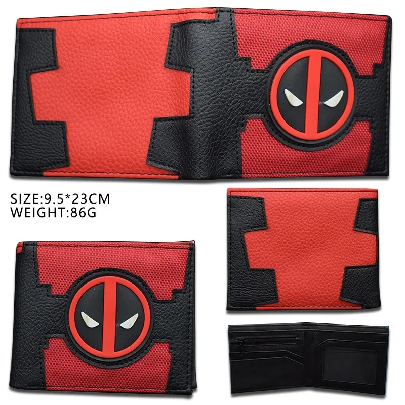 Avengers Super Hero Series Deadpool Anime Foldable Wallet Multi Bank ID Card Holder Card Clip Bag Cartoons Cosplay Gifts Toys view 3
