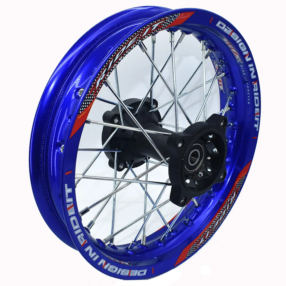 Dirt bike Black 12mm or 15mm Axle 1.85x12\