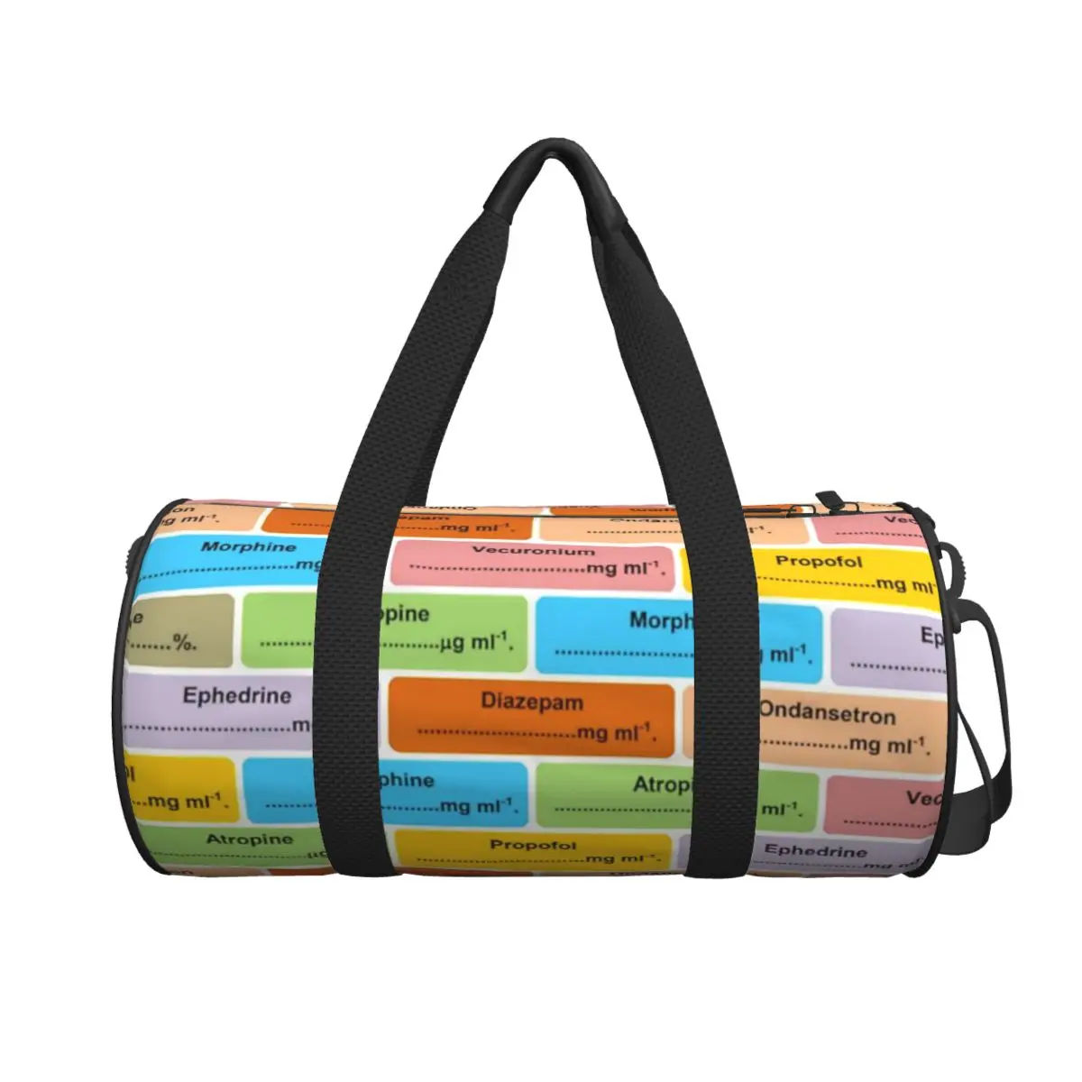

Анестетист Анестезиологический Анестезиологический узор этикетки для лекарств Большая спортивная сумка Спортивная сумка Дорожные сумки Сумки Сумка для фитнеса