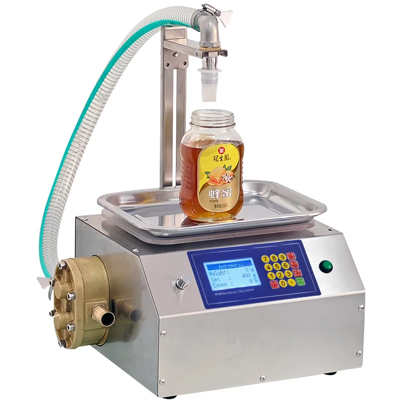 

L15 Electric weight control 100-1000ml cooking oil bottle gear pump filling machine