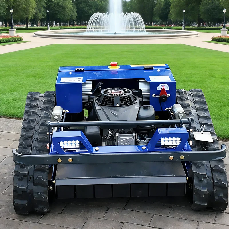 

Customized tracked remote-controlled lawn mower, a powerful tool for weeding in farms, orchards, and land reclamation