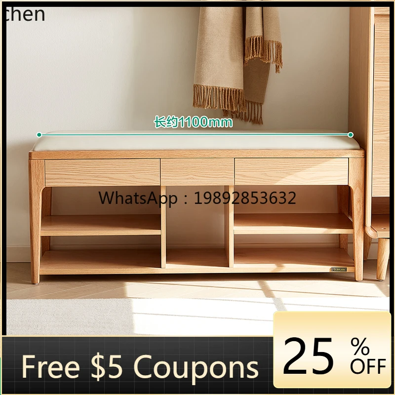 

Home Shoe Cabinet Seat and stool Integrated Door Entry Door Entry Door Wear Shoe Stool Long Strip Change Shoe Stool