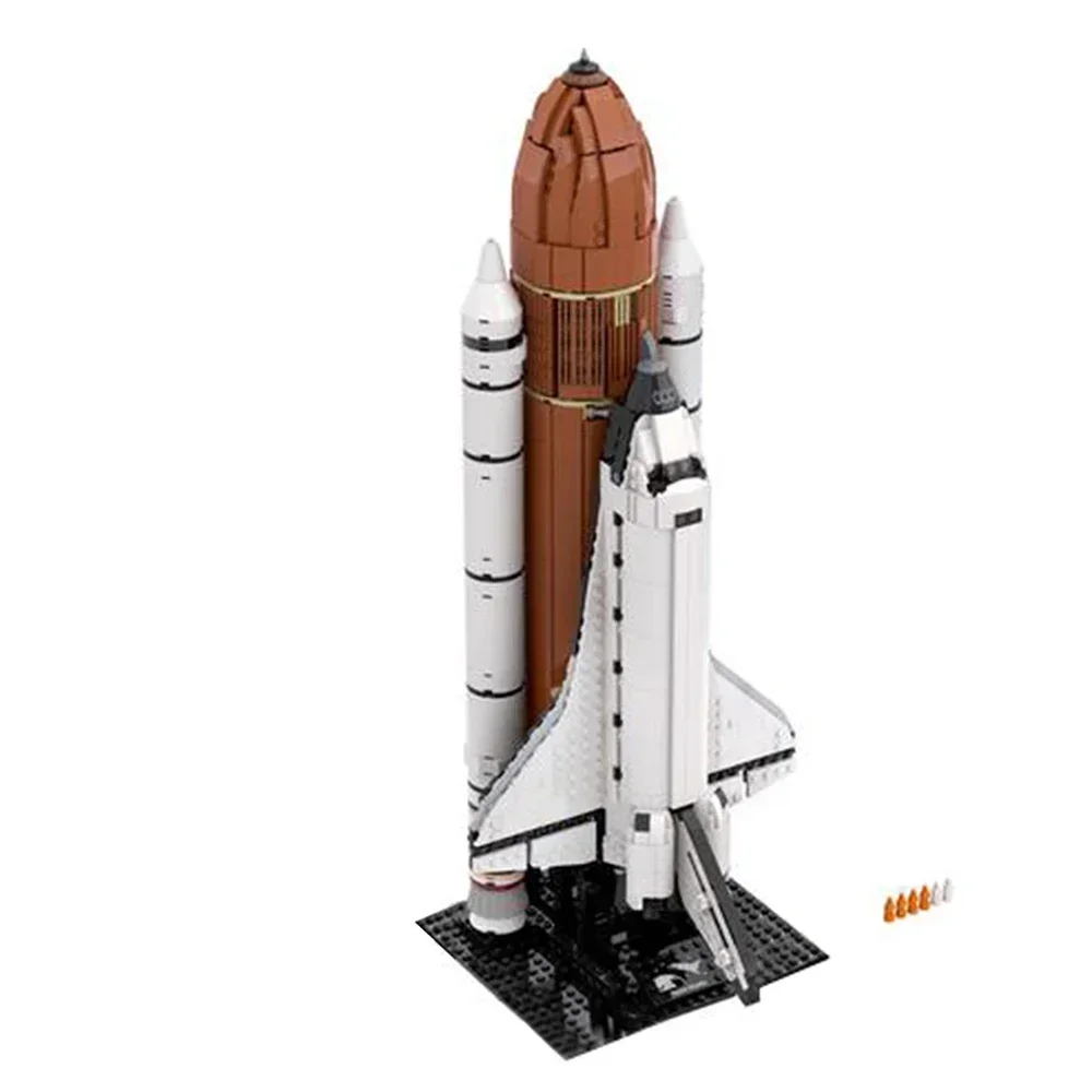 MOC SLS-Space Shuttle Rocket Launch Technical Center Shuttle Expedition Astronaut Figures Building Blocks MOC DIY Kid Toys Gifts