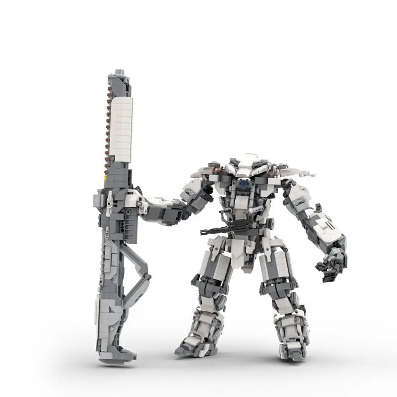 군사 시리즈 MOC 전사 Mech MK17 로봇 모델 빌딩 블록 기술 선물 어린이를위한 장난감 DIY 세트 조립
