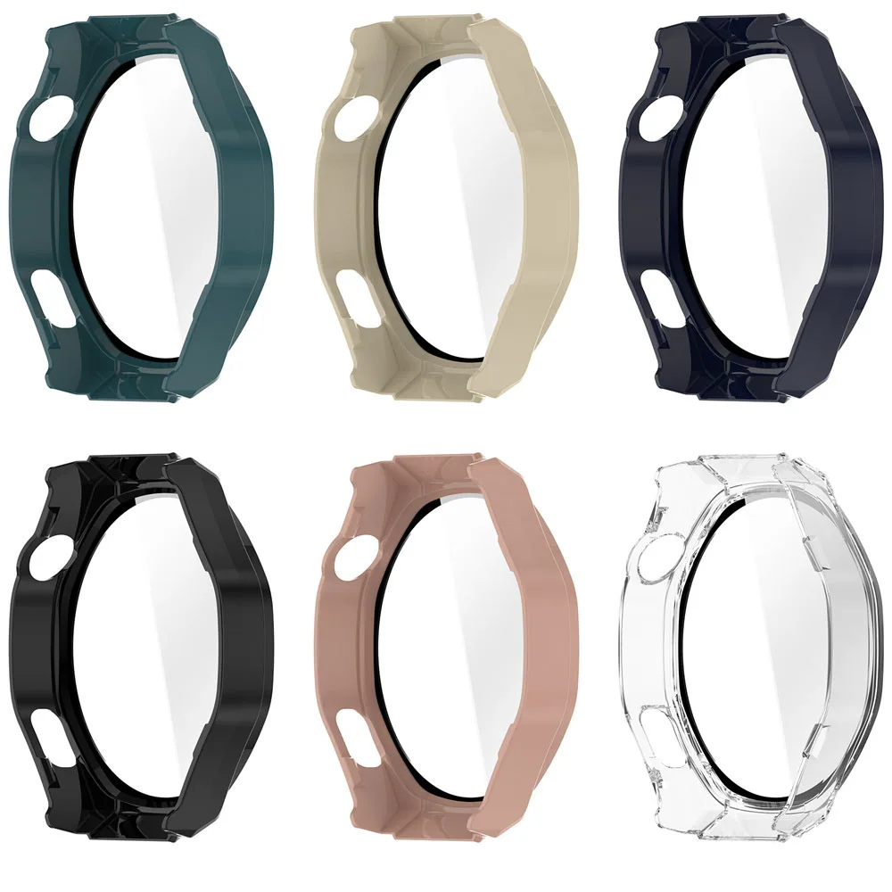For Honor Watch 5用ハードPC + 3D強化ガラスフィルム ウォッチケース 指紋防止 傷防止 ウォッチバンパー スクリーンプロテクターシェル