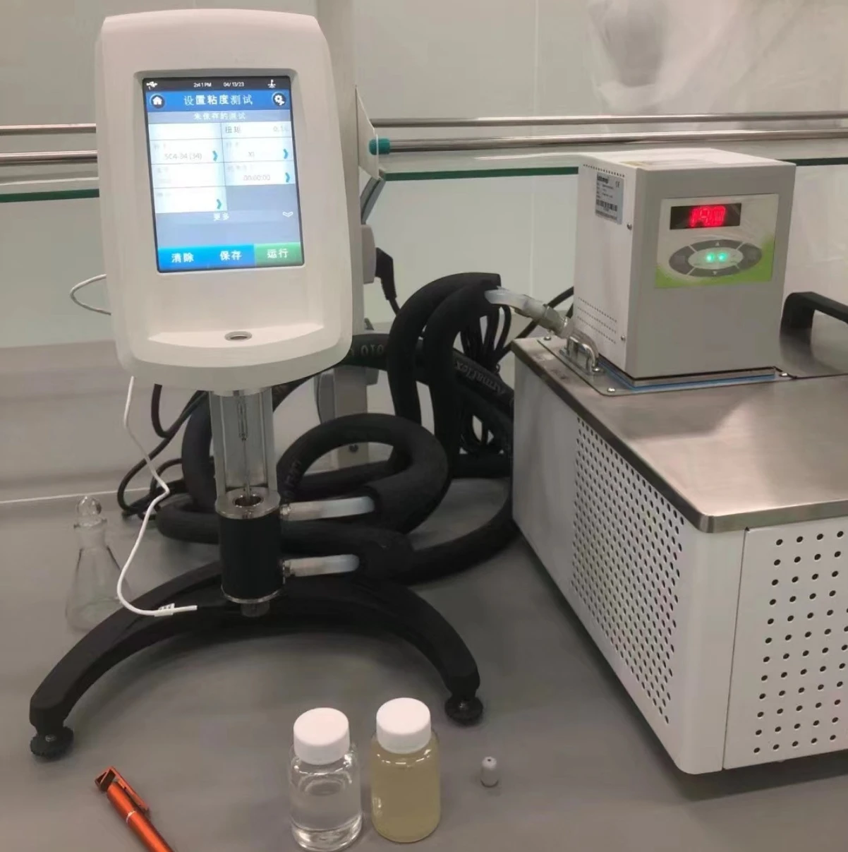 Testador de viscosidade rotativo Brinell com display digital automático DV2T