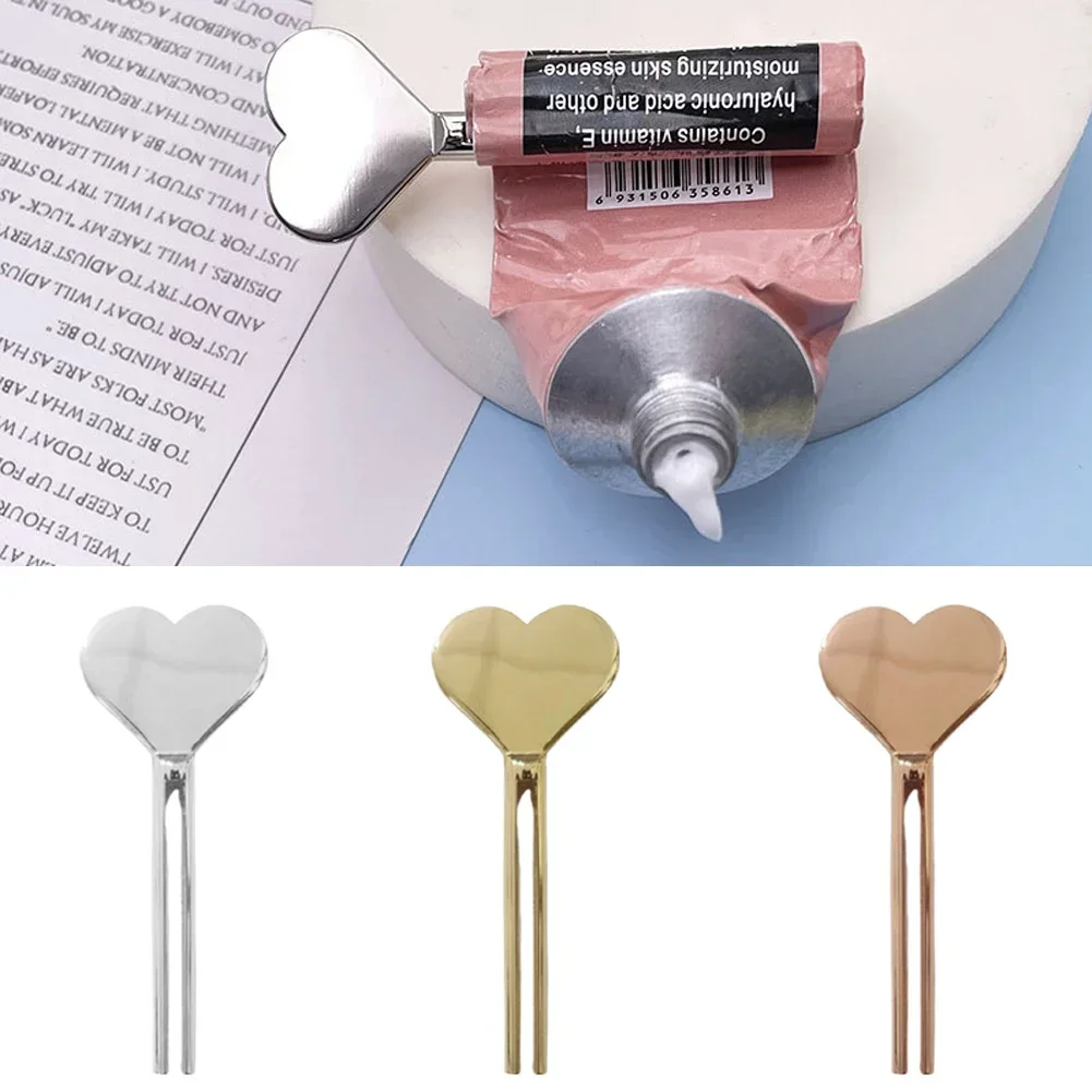 Creative Key Shape Tube Squeezer Zinc Alloy Toothpaste Squeezer Portable Mini Heart Round Shape Cream Squeezer Bathroom Supplies