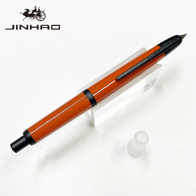 Jinhao 20-Press einziehbarer Füllfederhalter mit EF/F-Feder und Konverter, Kunstharz-Schreib-Geschenkstift