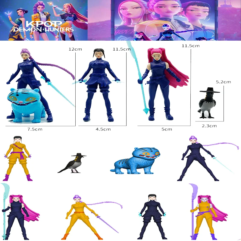 

Аниме Kpop охотники на демонов, фигурка, модель игрушки, мультяшная игровая периферия, украшение для стола, коллекция фигурок, модель игрушки для Ki