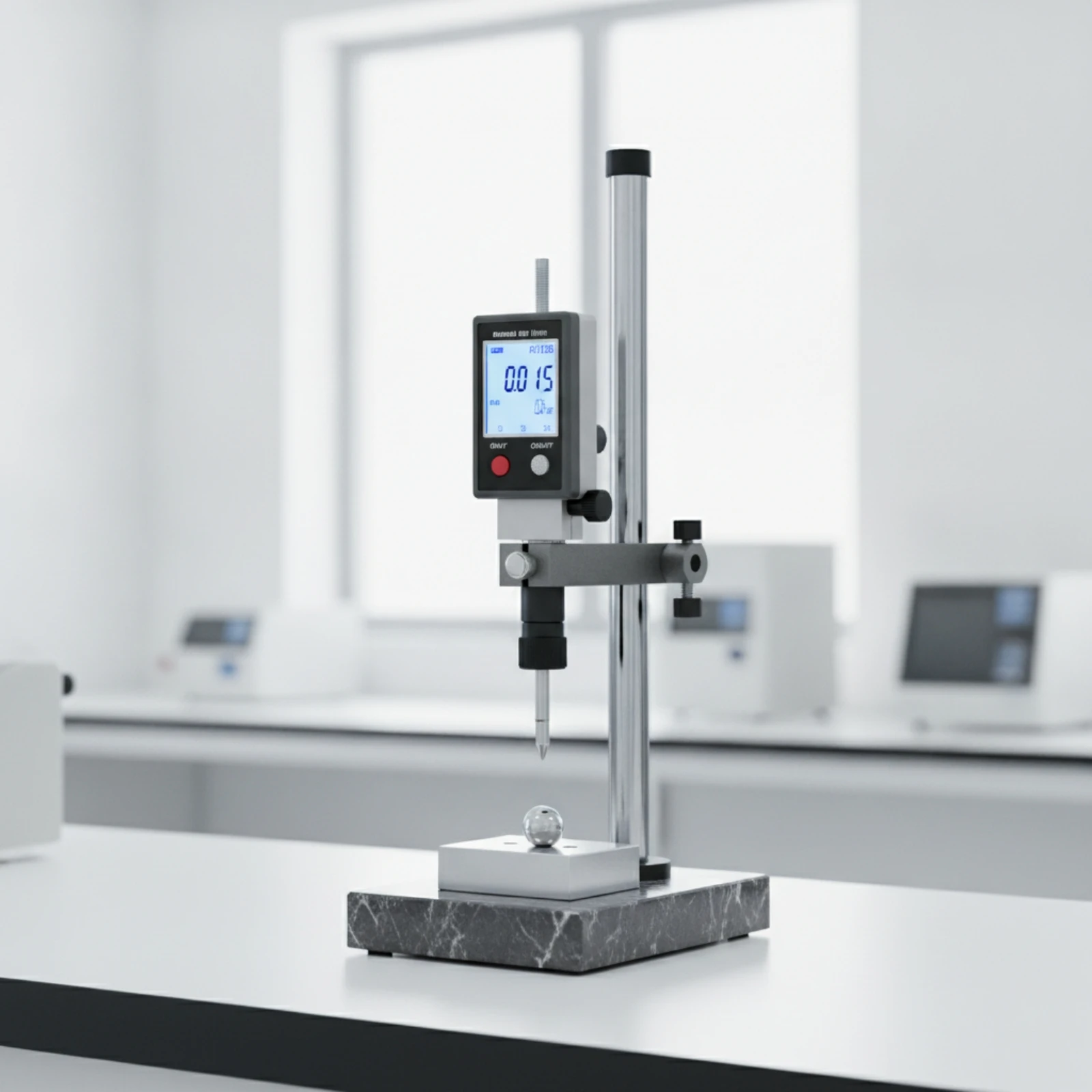 Dial Indicator Clamp Clamping Clamp with Knurled Knob Measurement Stand Component Tightening for Inspectors, Calibration Benches