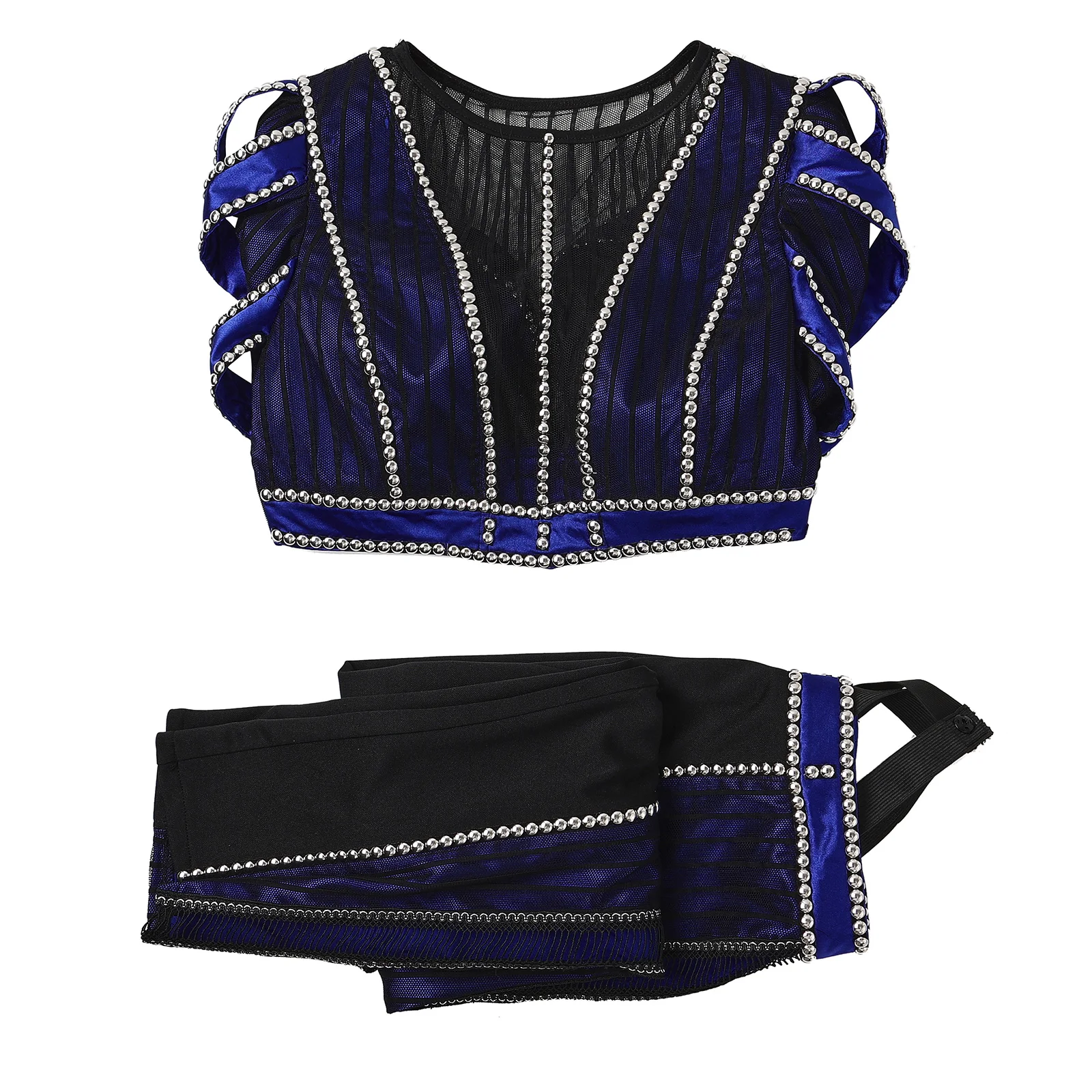 ستة الموسيقية كاثرين بار تأثيري حلي البنطال القصير البدلة أداء الزي مهرجان الموسيقى الملابس زي الهالوين